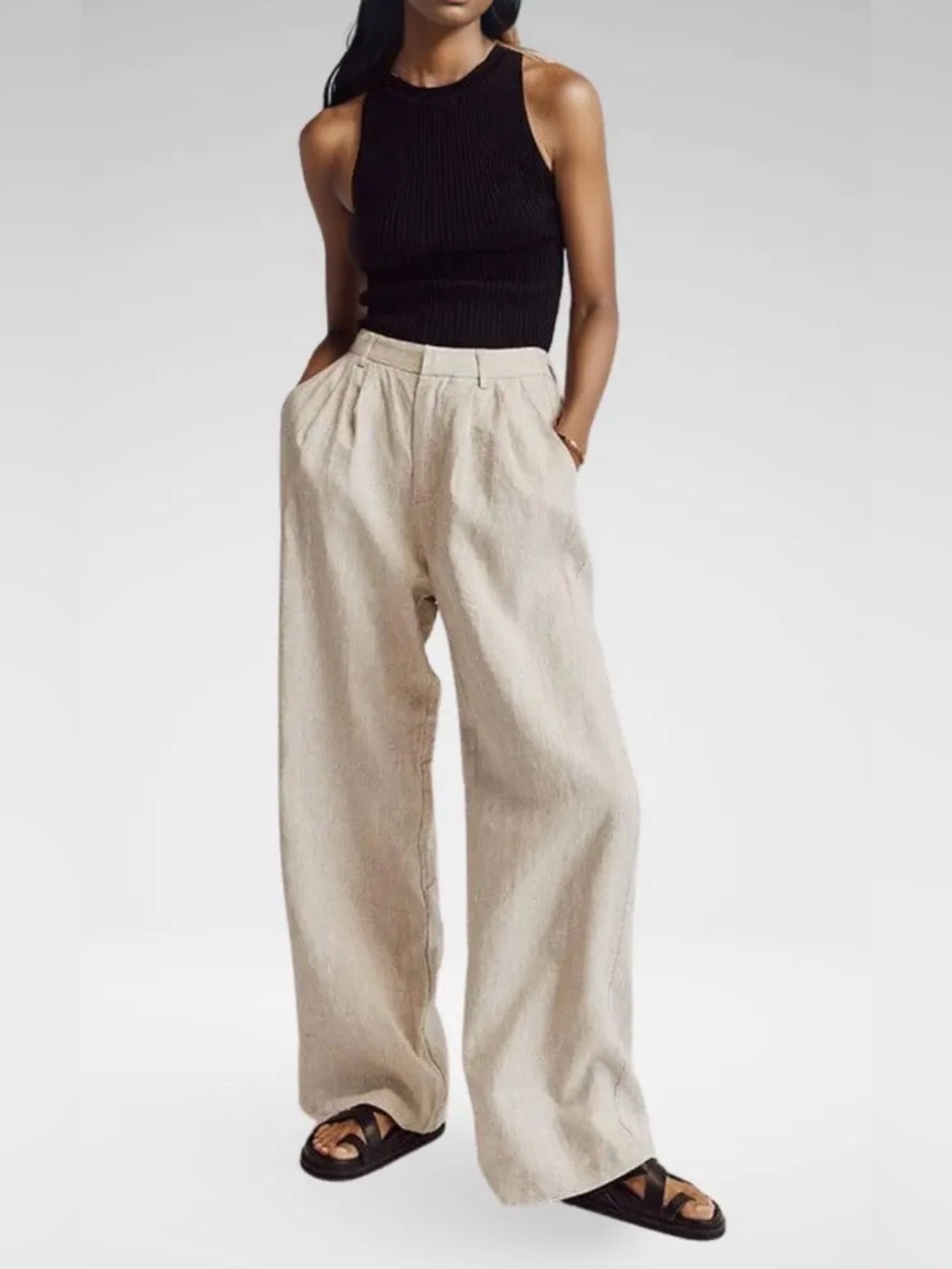 DISSH Nora Natural Linen Pants